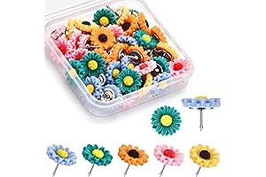 Decorative Thumb Pins for Bulletin Boards and Office Decor