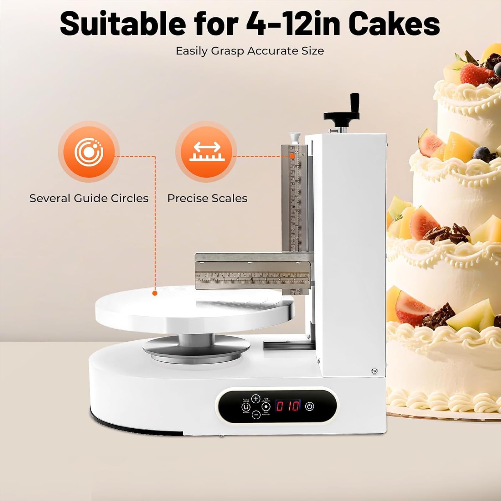 Máquina Automática Formación Hielo para Tartas Cumpleaños