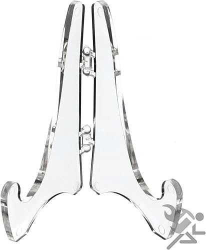 Juego de 12 mini caballetes acrílicos con bisagras, 2.8 pulgadas de alto