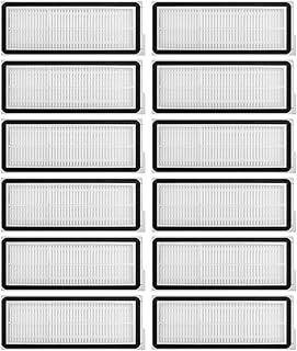 Paquete de 12 filtros HEPA de repuesto para Roborock QV35A/35S,Qrevo Curv/Edge | Filtración de polvo eficiente, fácil reemplazo, piezas de repuesto para robot aspirador, accesorios de limpieza doméstica