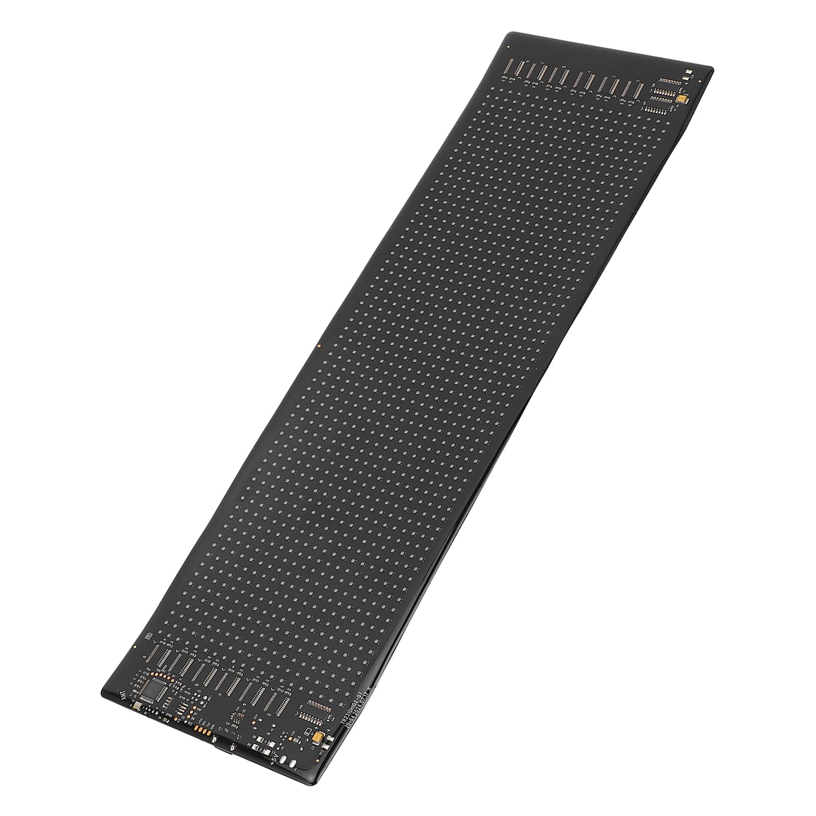 Programowalny wyświetlacz LED 20x64 pikseli Wodoodporny panel LED ze sterowaniem Bluetooth i 1280 diodami RGB Zasilanie przez USB dla sklepów Bary Wydarzenia Czarny silikon