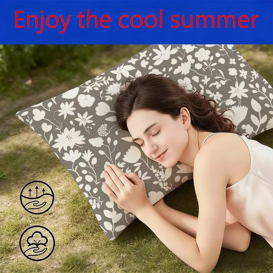 Housse de coussin de jardin 40x70 cm étanche gris lot de 2 - 4