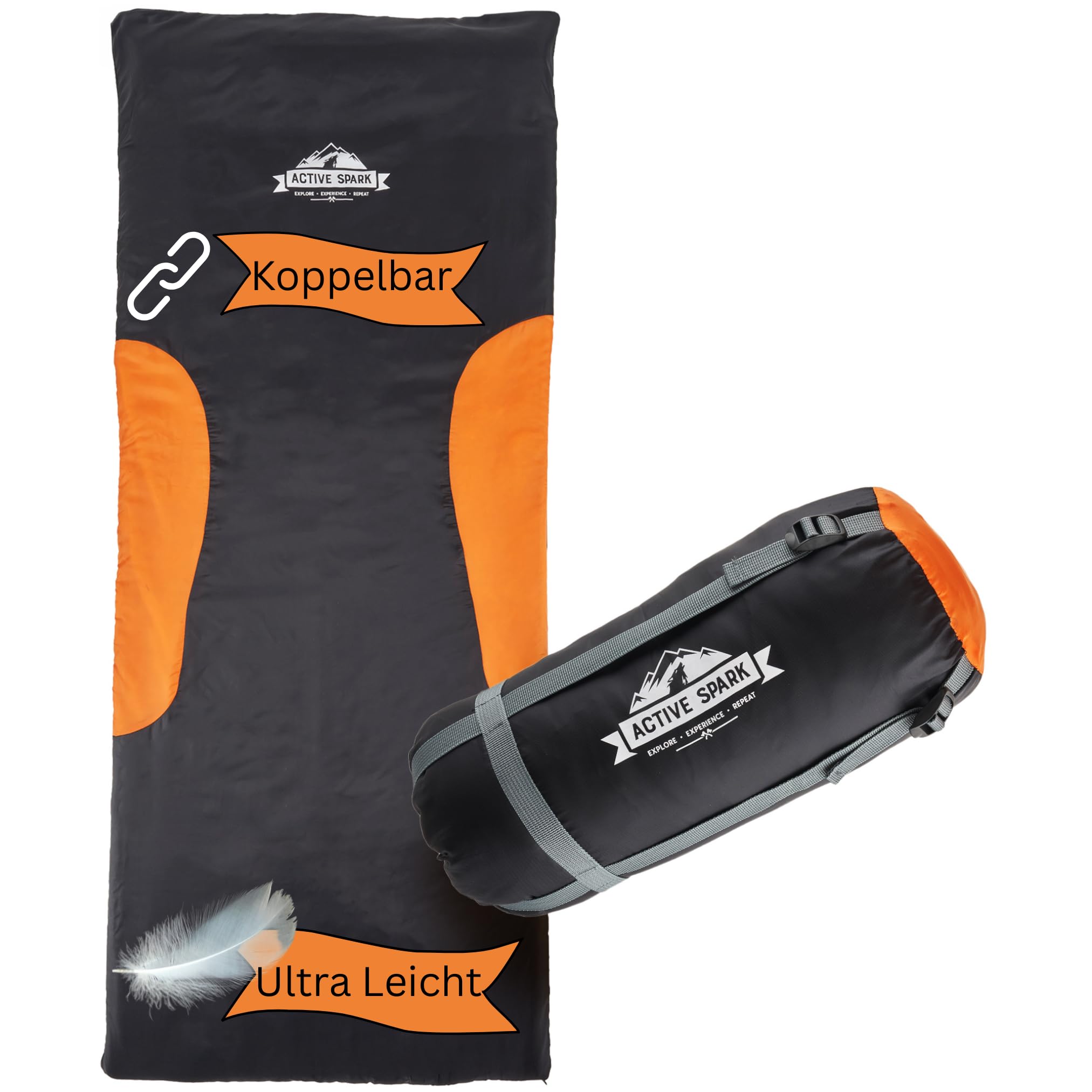 Saco de dormir de invierno y 3 estaciones, impermeable y transpirable, no más pies fríos gracias a la bolsa calentadora de bolsillos, saco de dormir de -20 grados, saco de dormir, cálido