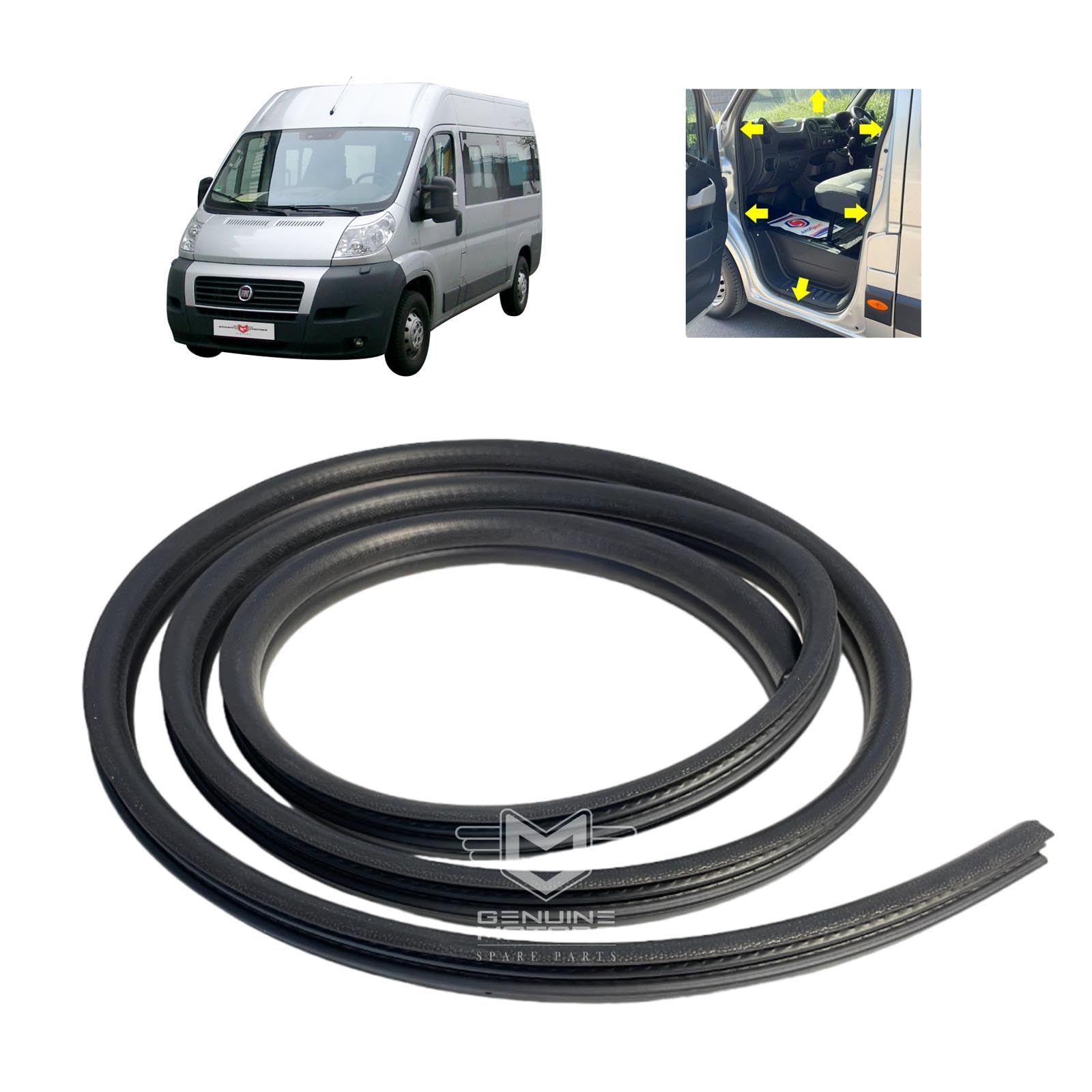 Front Door Weatherstrip Rubber Seal Fits Ducato / Relay / Boxer (2006-2014) 9025