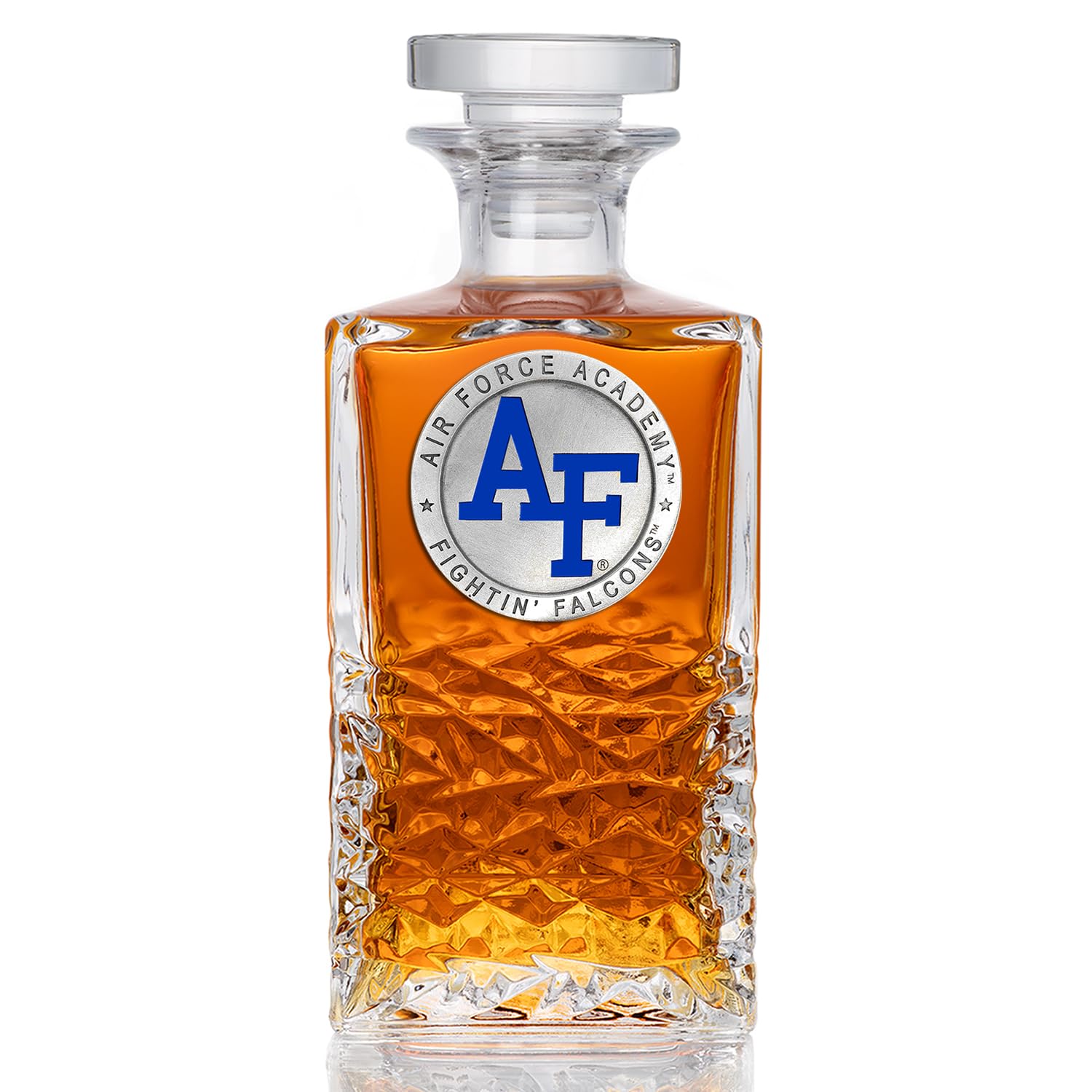 Heritage Pewter US AIR FORCE ACADEMY Heritage Decanter | 25 OZ Liquor Pourer | Expertly Crafted Pewter Glass