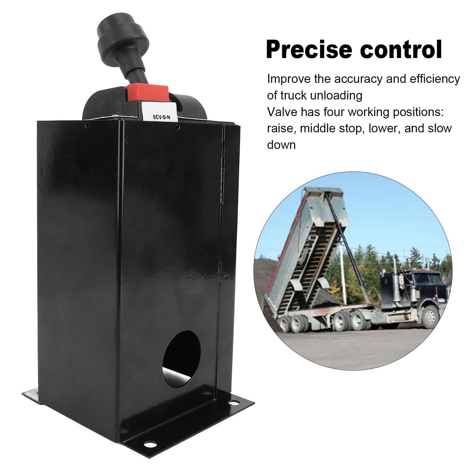 6 Hole 4 Gear PTO Switch Control Valve with PTO Switch Kit for Dump Truck Hydraulic System, Tipper Slow Down Rising Descending and More, Hydraulic Directional Control Valves