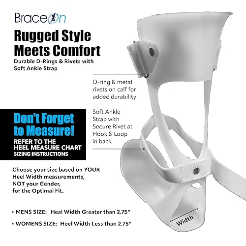 Miniatura 5 de AFO Drop Foot Brace - Sueco Ultra Lock Pie Drop Brace para caminar, ligero, hombres, izquierda