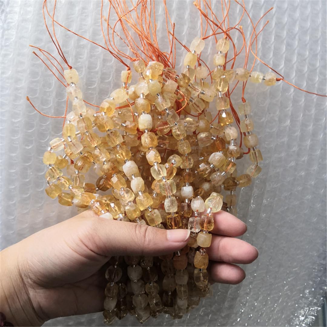 Cuentas de cristal facetadas naturales sueltas para hacer joyas, pulseras, abalorios, accesorios, regalos
