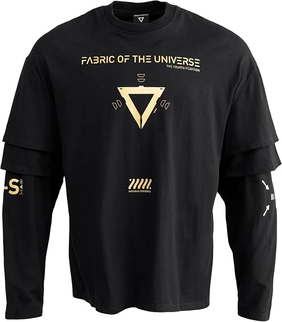 Fabric of the Universe Cyberpunk Techwear 10oz Heavyweight Premium Cotton Long Sleeve T-Shirt