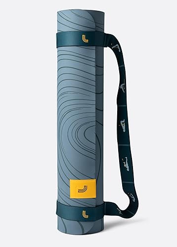 Miniatura 6 de Lolë Prima - Esterilla de yoga de mármol con soporte de correa  Tapete de entrenamiento antideslizante texturizado de 0.197 in de grosor  Ideal para