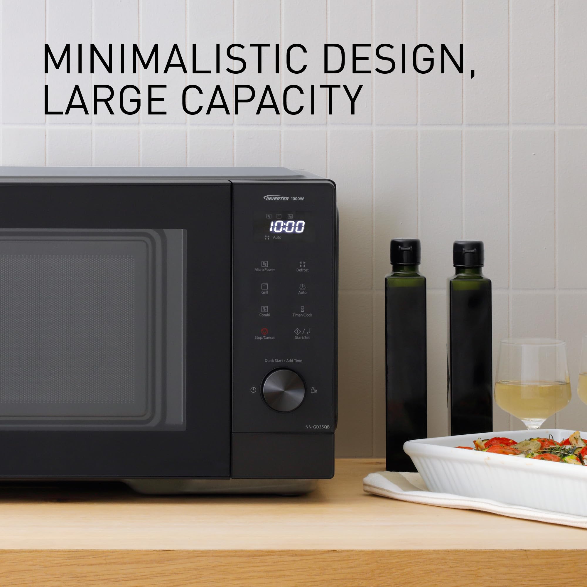Panasonic NN-GD35QBEPG Mikrowelle Schwarz 1300 W (NN-GD35QBEPG)