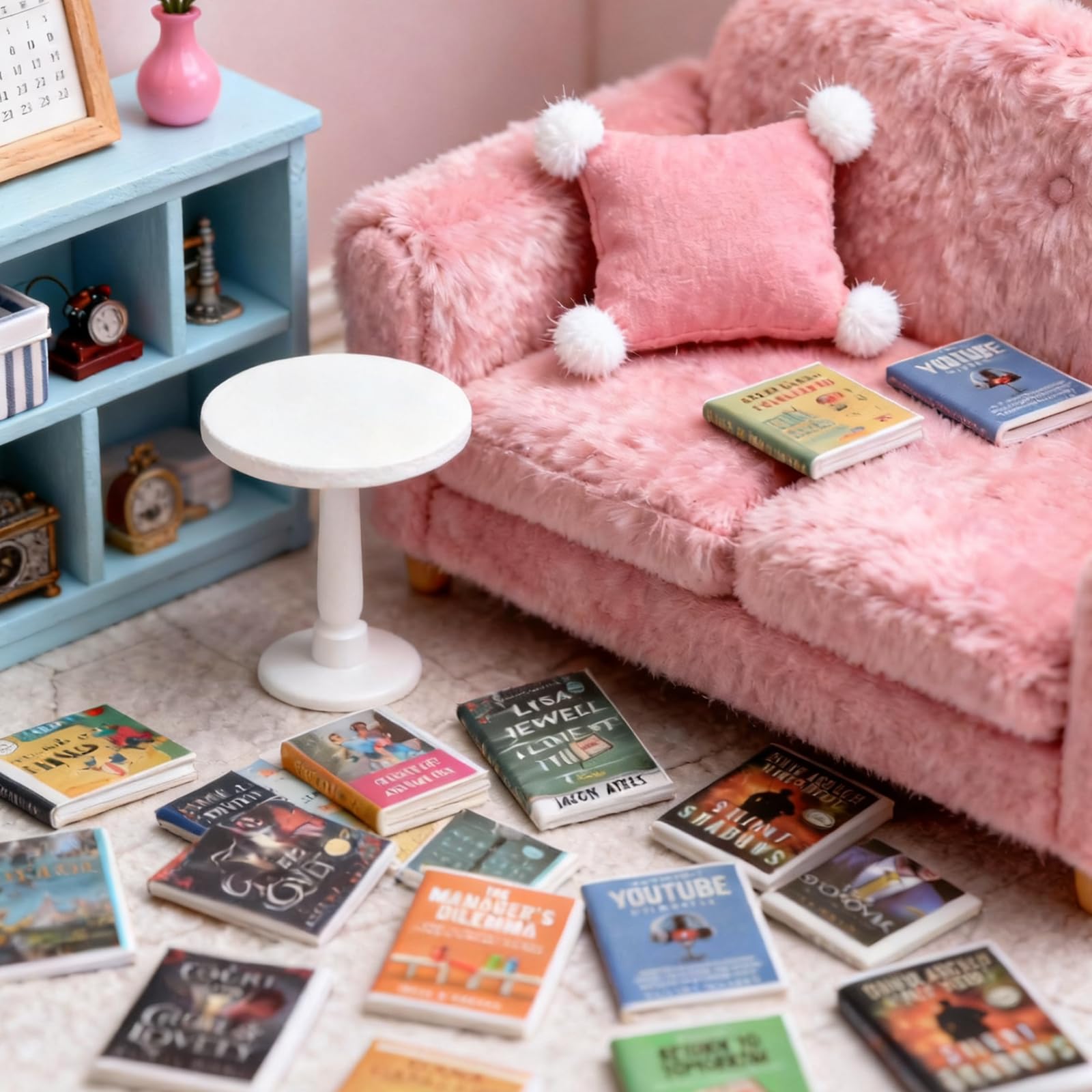 ILAND Miniature Per Case Delle Bambole Mobili Per Camera Da Letto Mini Letto Com - Foto 2