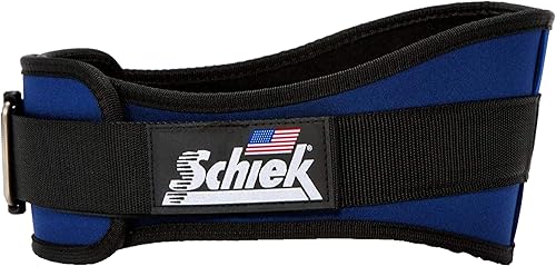 Schiek Modelo deportivo 2006 Nylon 6" Cinturón de levantamiento de pesas - Azul Marino