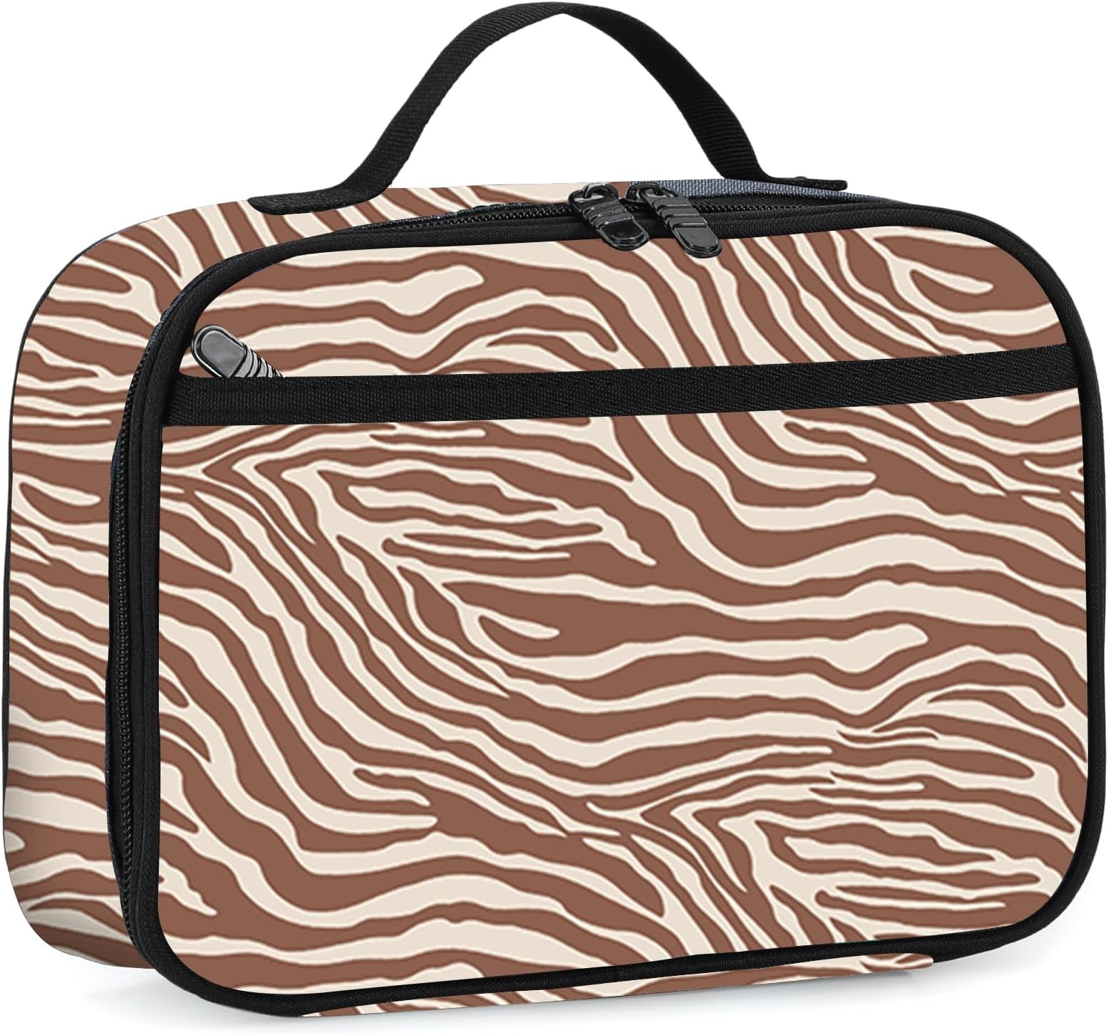 rickyh style Lunch Box with Padded Liner, Spacious Insulated Lunch Bag Durable Thermal Lunch Cooler Pack with Strap for Men Women Boys Girls Adults School Sports Beach Picnic Work Camp,2 Pocket