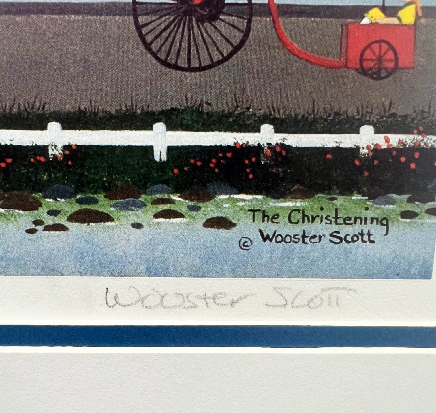 Amazon.com: Jane Wooster Scott The Christening Framed Hand Signed