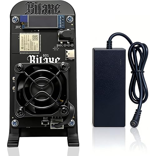Bitaxe Gamma 601 Solo Bitcoins Miner, 1.2TH/S BM1370 Asic Chip 18W/TH BTC Lottery Crypto Miner with Open-Source System,Plug & Play,Low Noise-Black