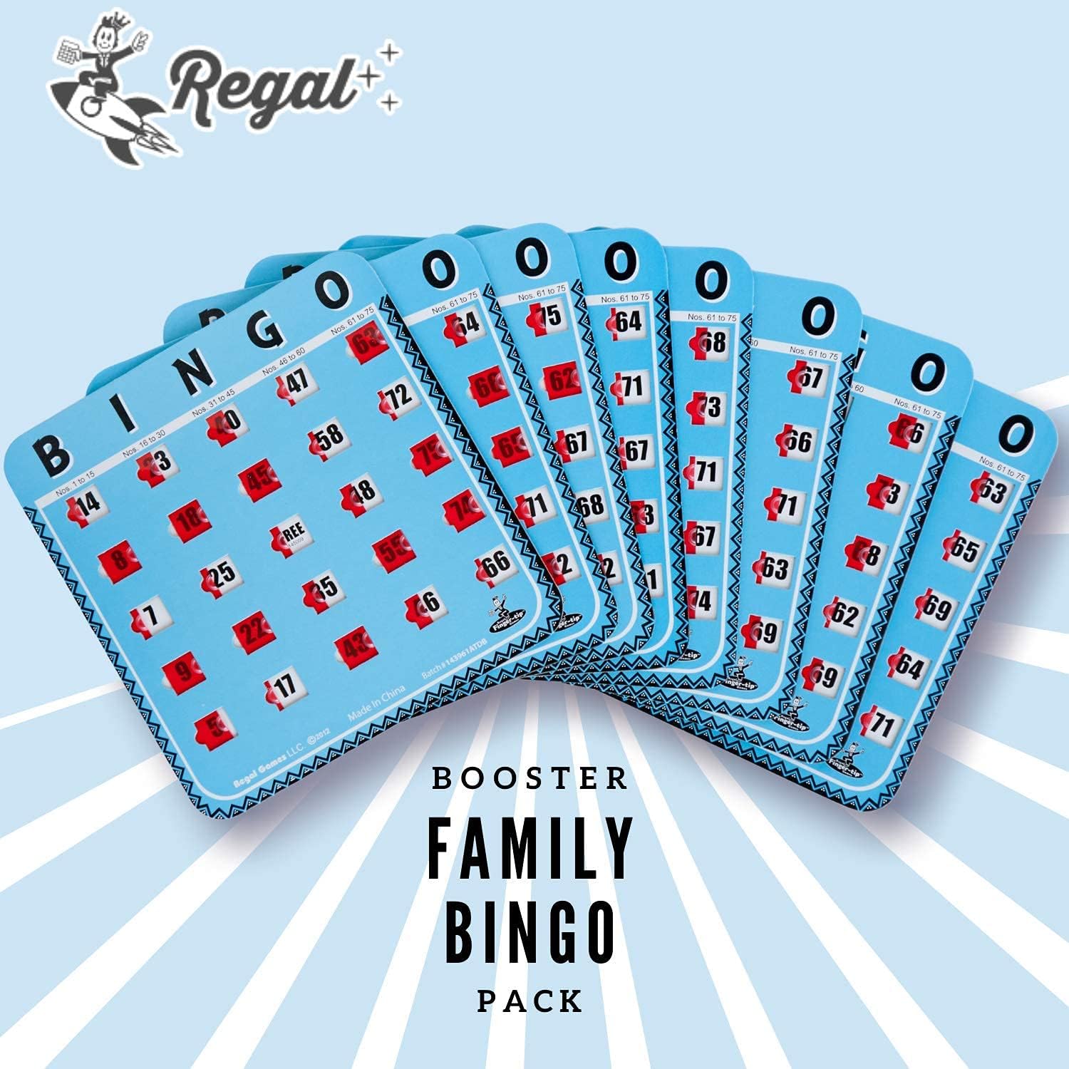 Buy Regal Games Family Bingo Card Booster Expansion Pack, Blue, 8 Cards
