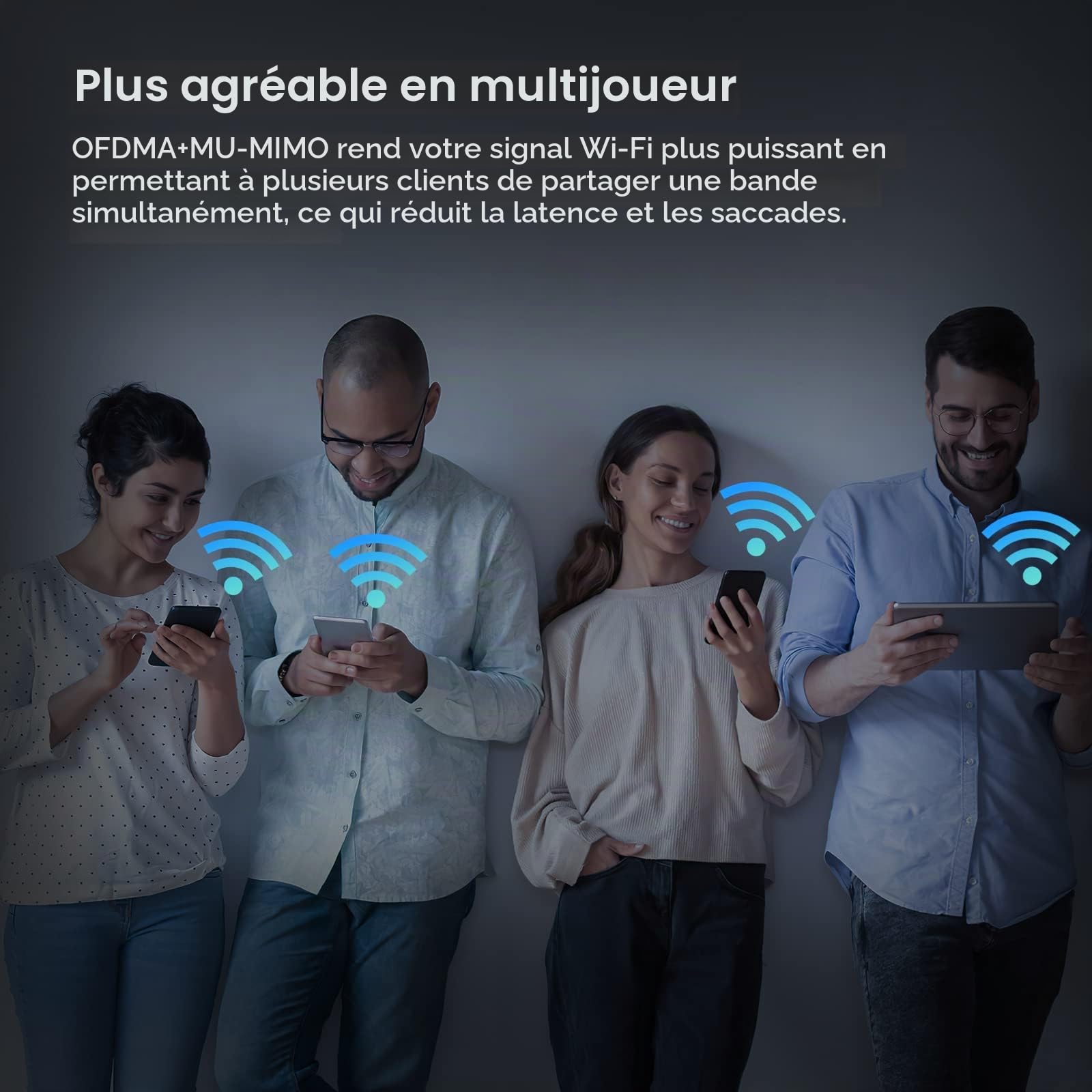 Tenda WiFi 6 AX3000 WiFi Routeur - Double Bande, 1 x WAN/3 Ports LAN, Gigabit 5 antennes de 6 dBi Routeur pour Jeux, Prend en Charge VPN WPA3 WPS OFDMA, MU-MIMO Mode Répéteur (RX12Pro)