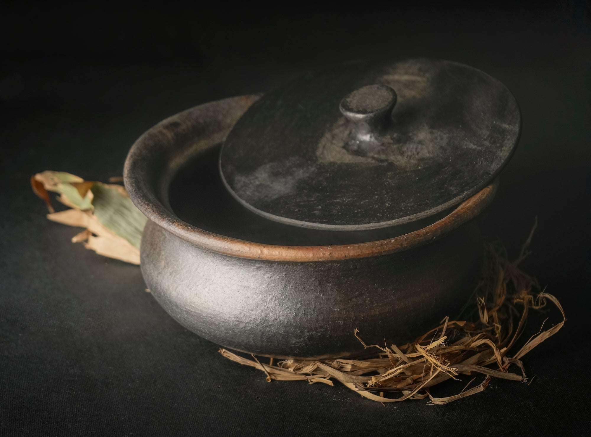 Longpi Black Pottery Stoneware Cooking Handi | Punarnawa Soul of Artistry
