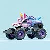 LEGO Technic Monster Jam Sparkle Smash Çek–Bırak 42220 – 7 Yaş ve Üzeri Çocuklar için Işıltılı Yıldızlar ve At Boynuzu gibi Detaylar İçeren Canavar Kamyon Oyuncak Yapım Seti, Hediye Fikri (243 Parça)