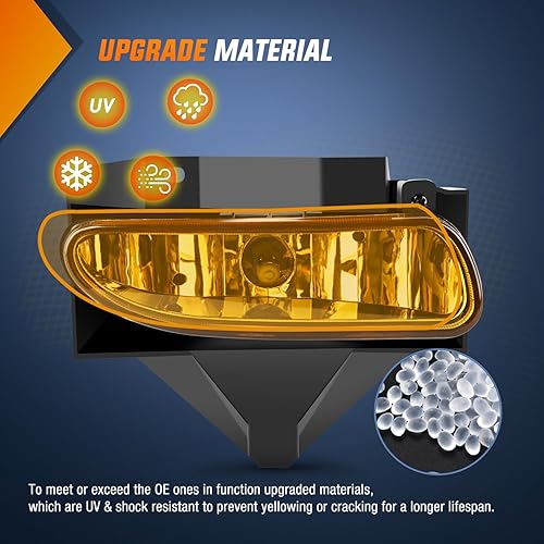 Vista 101 de Nilight Conjunto de luces antiniebla compatible con Ford Focus SVT 2002 2003 2004 2005 2006 Ford Focus SVT 2005-2007 Ford Escape 2003-2004 Ford Ford