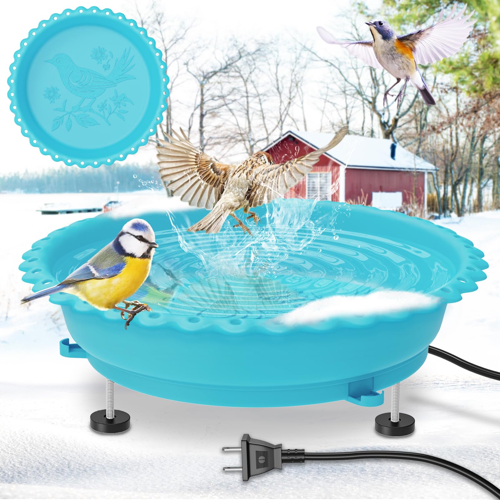 Heated Bird Bath 100W