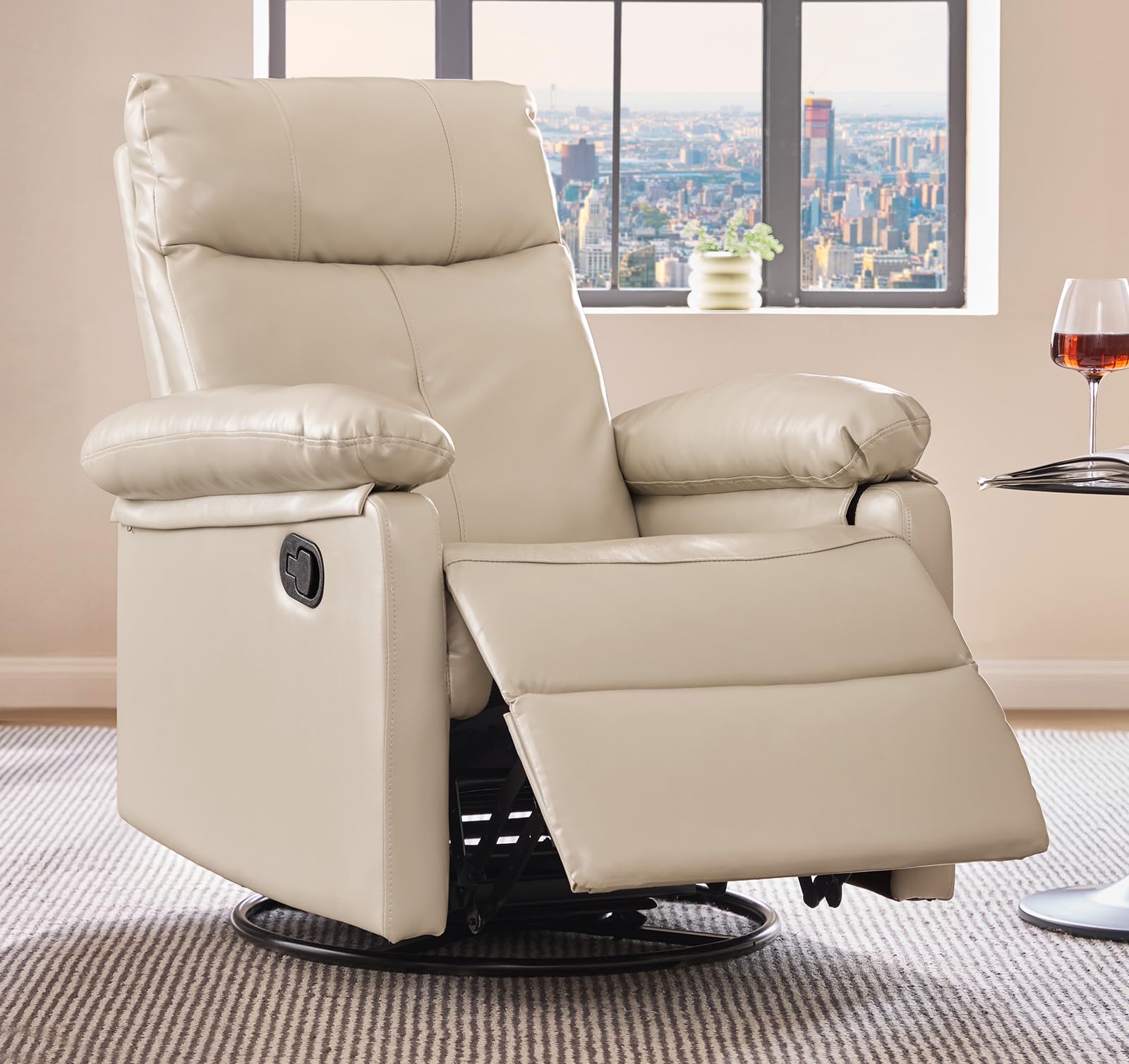 Leather Recliner Small Manual Recliner Chairs Manual Recliner