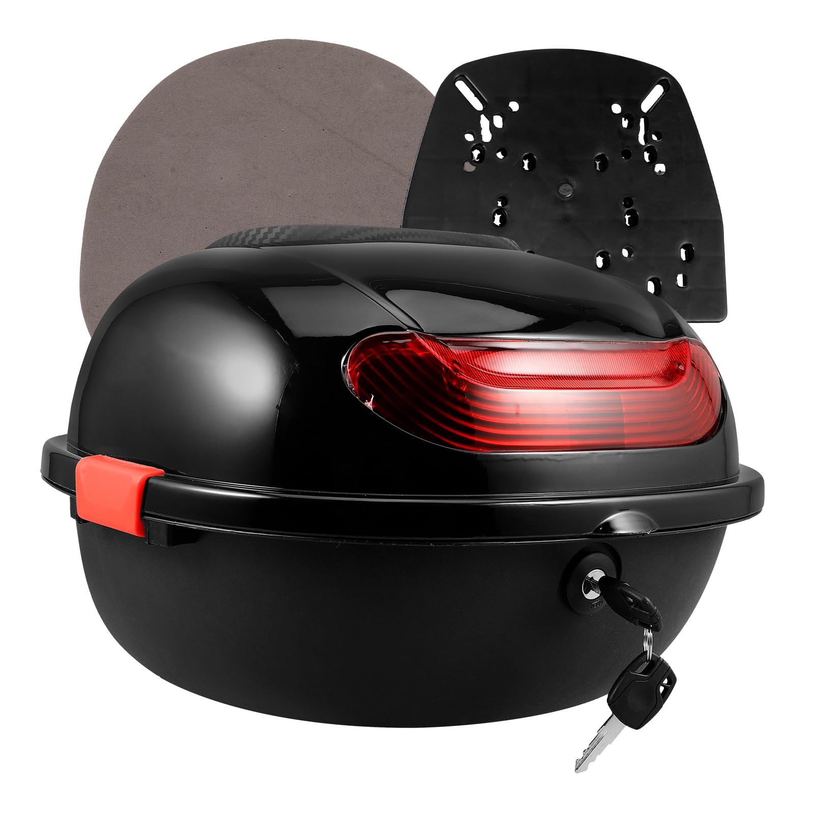 Bauletto Posteriore Universale Per Scooter - Portaoggetti Pratico Con Schienale, 38x32x26 Cm