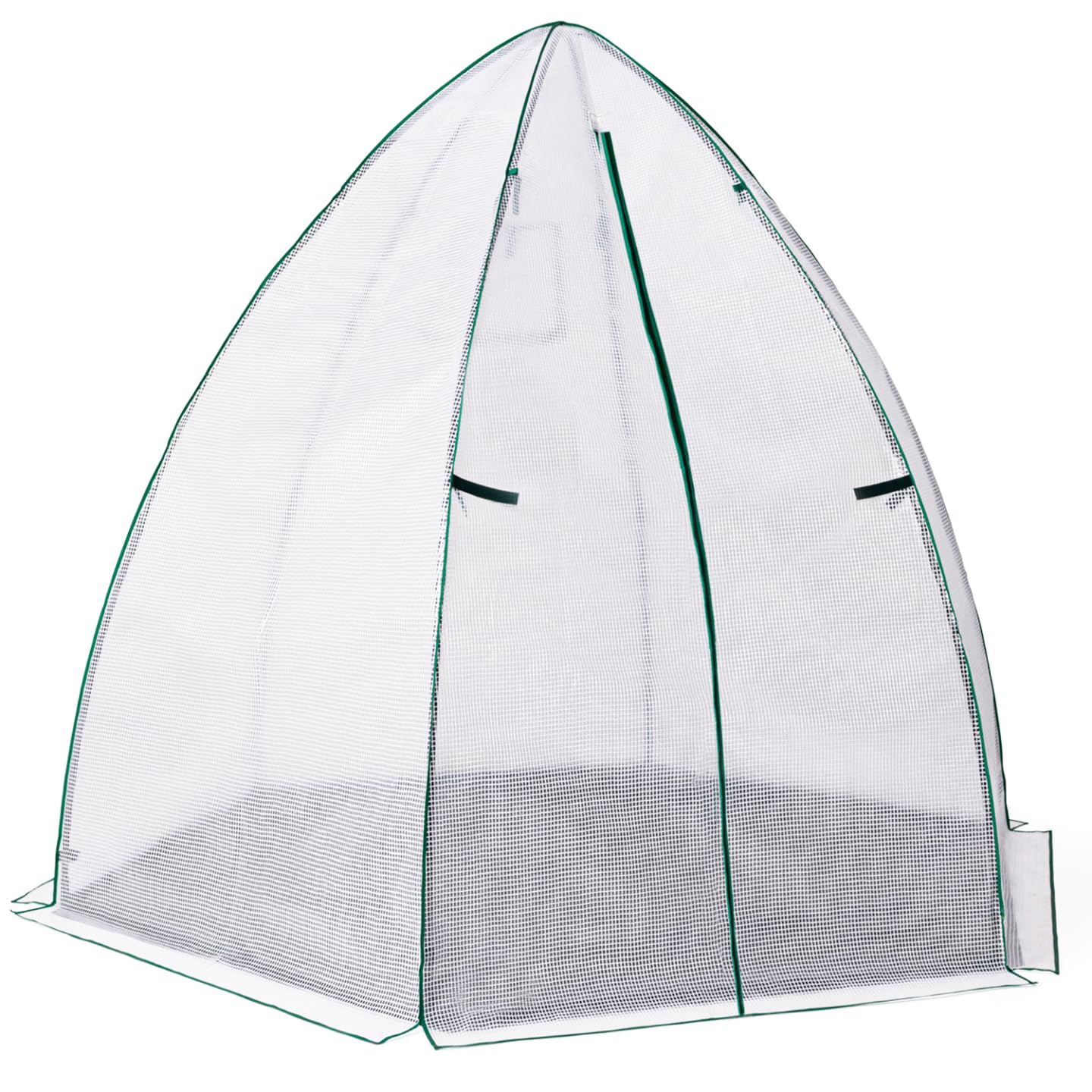 IDMarket - Serra invernale per balconi e terrazze, a forma di maxi-cupola 250 x 250 x 200 cm