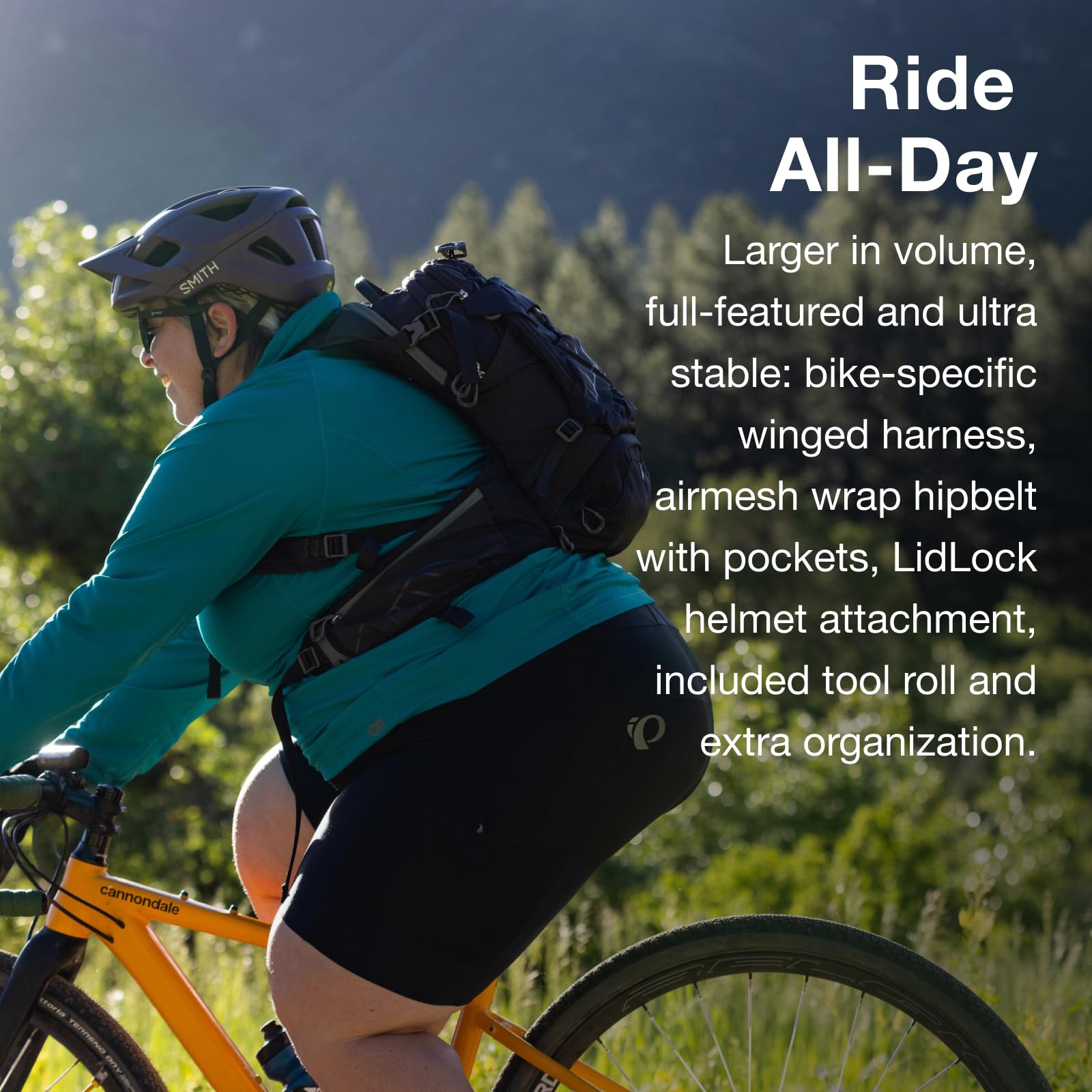 Osprey Raven 14L Zaino da Bici da Donna con Serbatoio Idraulico, Space Travel/Toffee Orange, Extended Fit