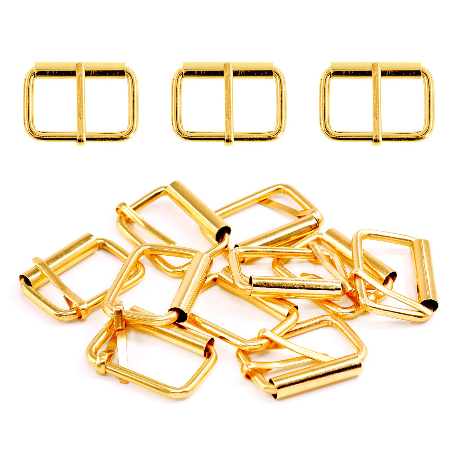 Swpeet 60 Multi Purpose Metal Buckles, gold, 13 mm