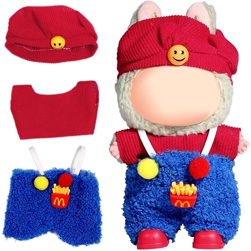 AICase for 17cm Doll Clothes/Outfit,Clothing Set for 17cm Doll,3 Piece Set Hat Clothing,Boys and Girls Stylish Adorable Clothes Accessories_10