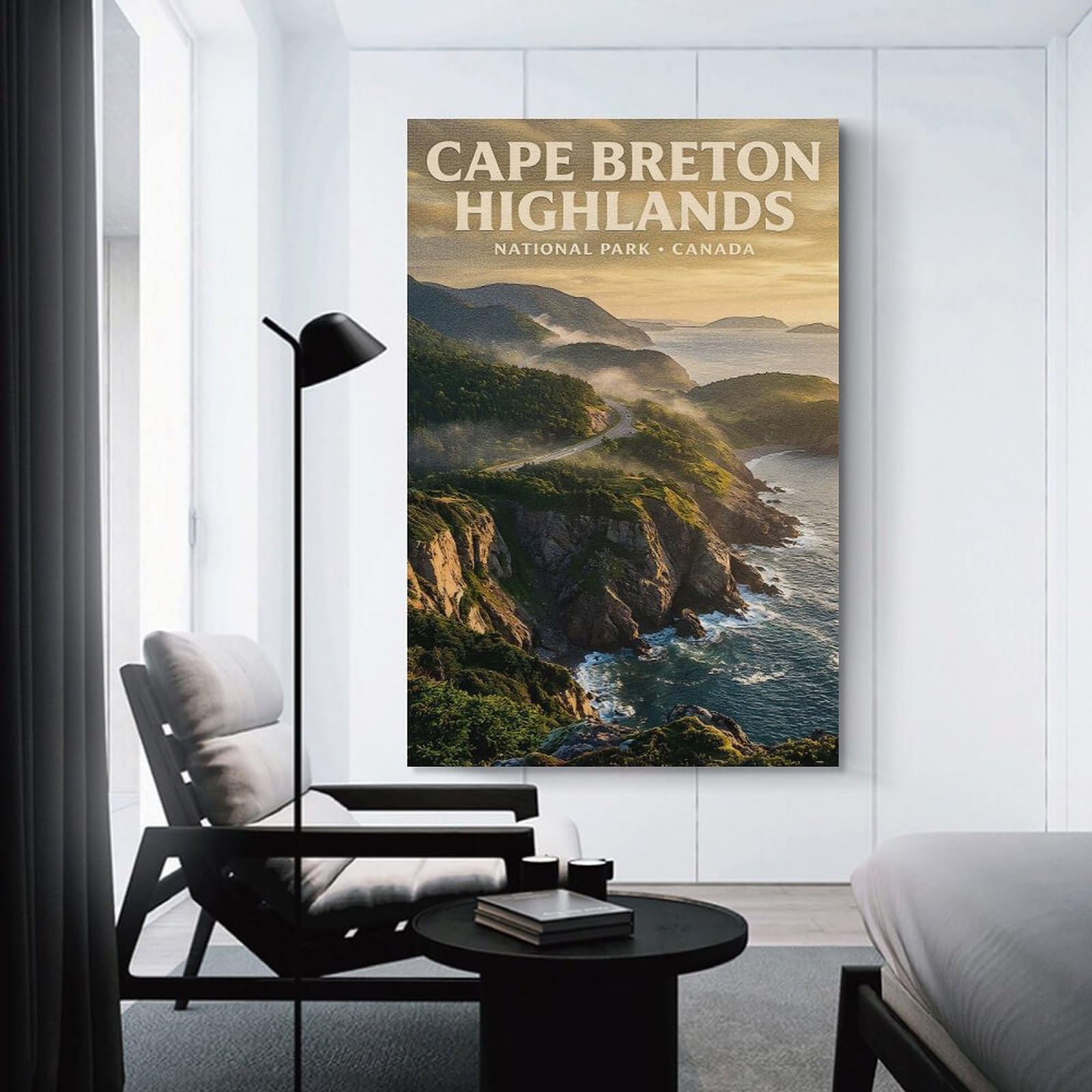 Junmoney Cape Breton Highlands National Park Canvas Art Print 20x30inch(50x75cm), for Front Hall, Corridor Or Welcome Spaces, Home Artwork for First Impressions