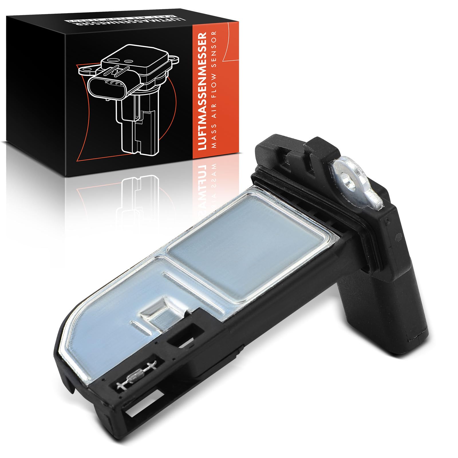 Frankberg Débitmètre d'air massique 4 broches CP9Z12B579B | Compatible avec: Galaxy WA6, Focus III Box/Hatchback, C-Max II DXA/CB7 DXA/CEU, Transit Connect MPV, Tournoi Focus III
