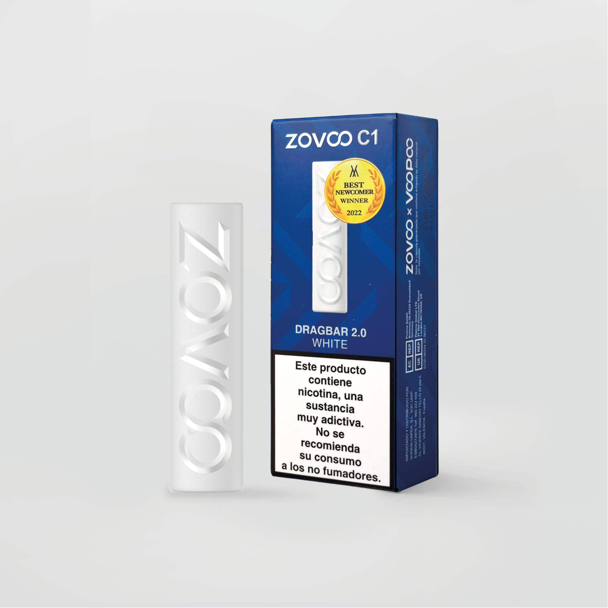 ZOVOO Vaper rechargeable Dragbar 2.0, Cigarette electronique sans nicotine,  2 pods de recharge, Saveur intense et durable, Vape, Réutilisable  (Device/Dispositif) : Amazon.fr: High-Tech