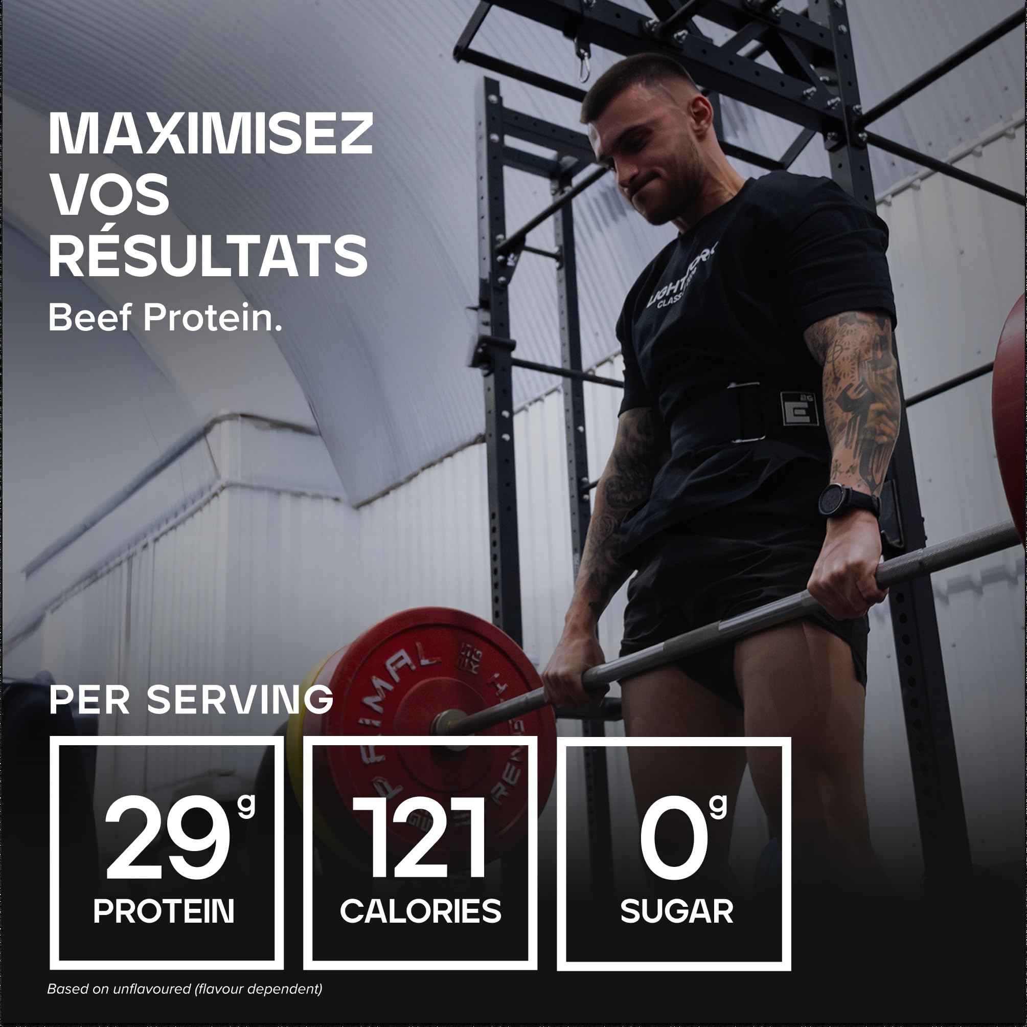 Bulk Isolat de Protéin de Bœuf (HydroBEEF) en Poudre, Shake protéiné, Chocolat, 1 kg