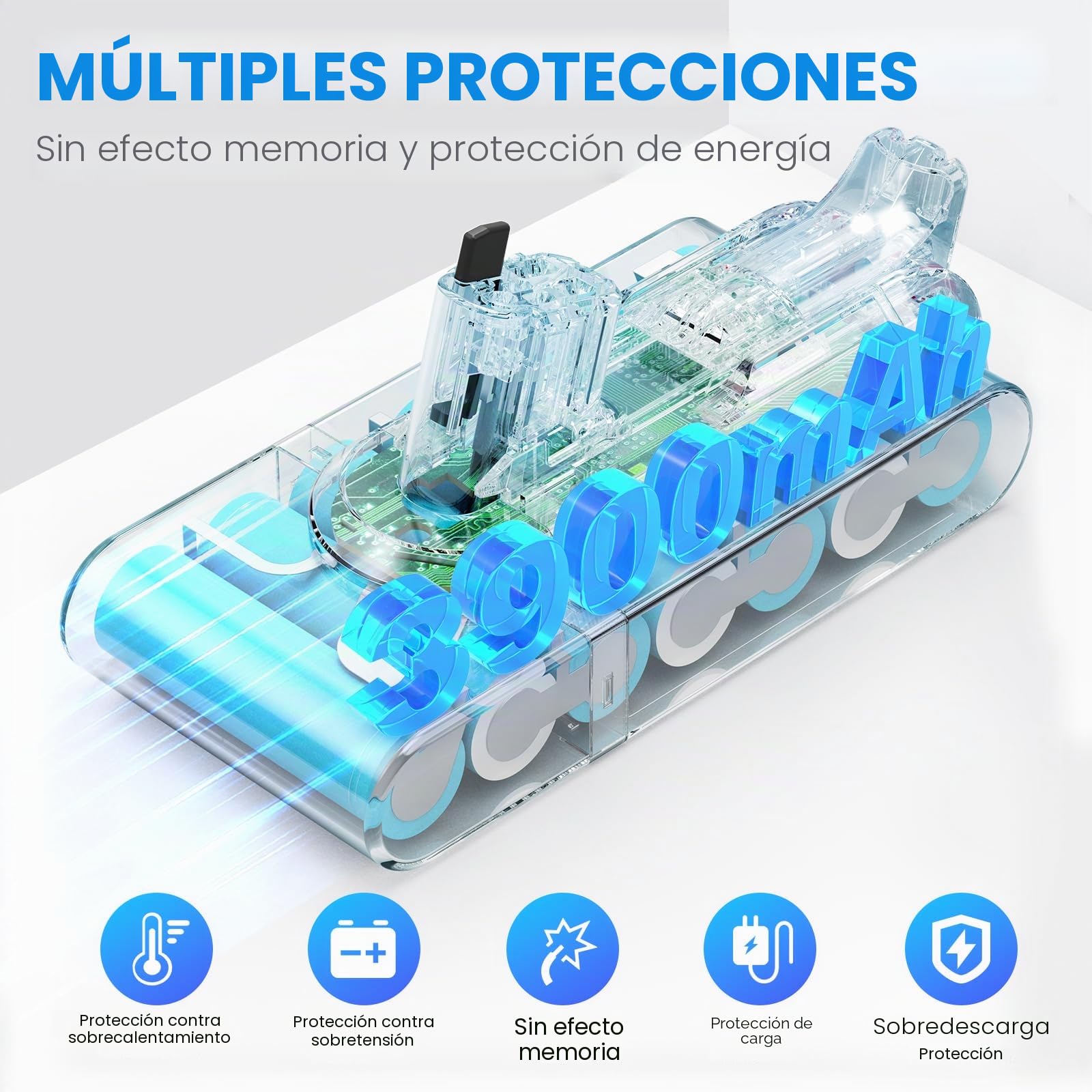 3900mAh Batería con clic V11 para Dy Batería SV15, ASUNCELL Batería de repuesto para V11 Torque Drive Outsize Absolute Extra V15 Detect Absolute Extra SV15 SV16 SV22 Aspiradoras