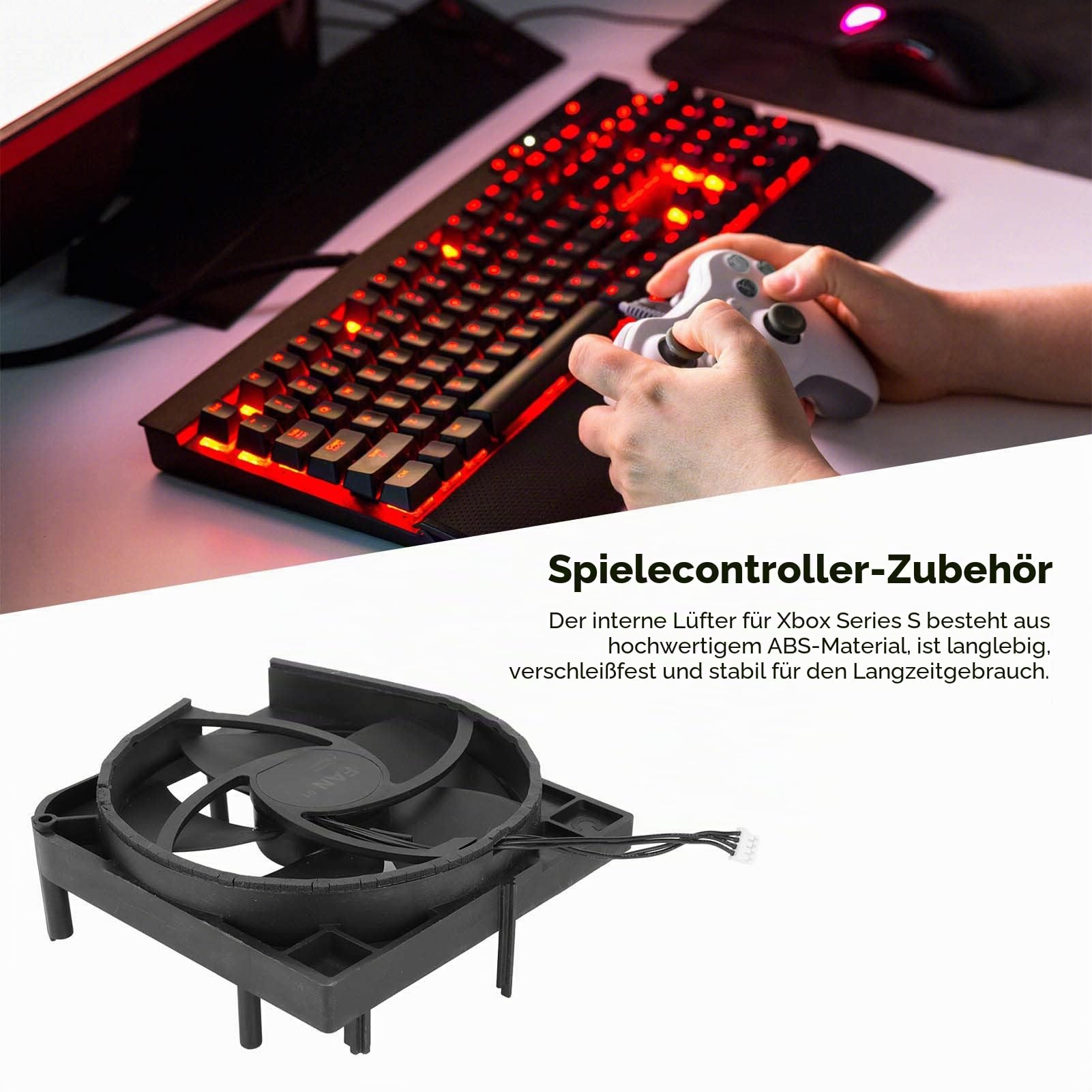 Interner Lüfter für Series S, Gamecontroller Kühlerlüfter für Series S Spiellüfter, 4 poliger Stromanschluss