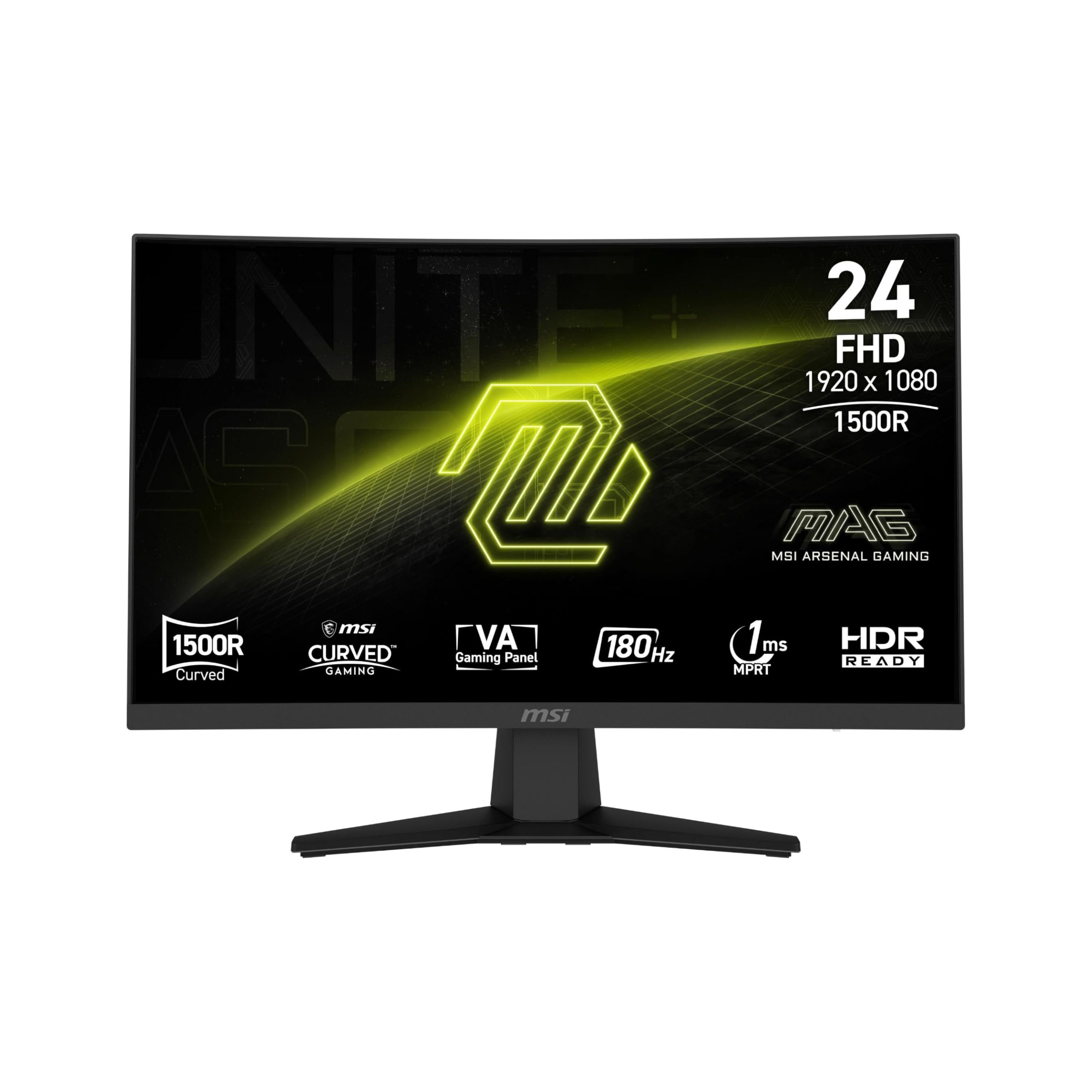 MSIゲーミングモニター　24インチ180Hz MSI 180Hz Curved Full HD 24-Inch Gaming Monitor : Amazon.co.za
