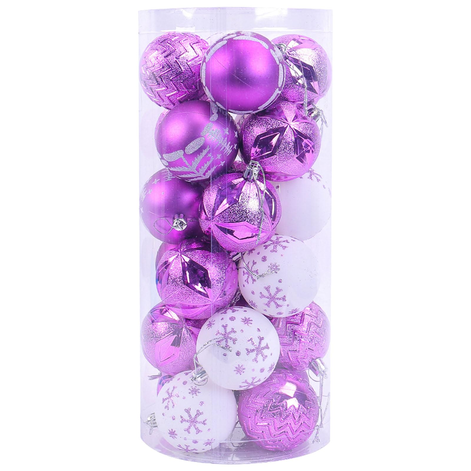 Jazuaiao Practical Christmas Sphere Decoration Elegant Christmas Tree Baubles with Festival Paint Designs Portable Hangings Ornament
