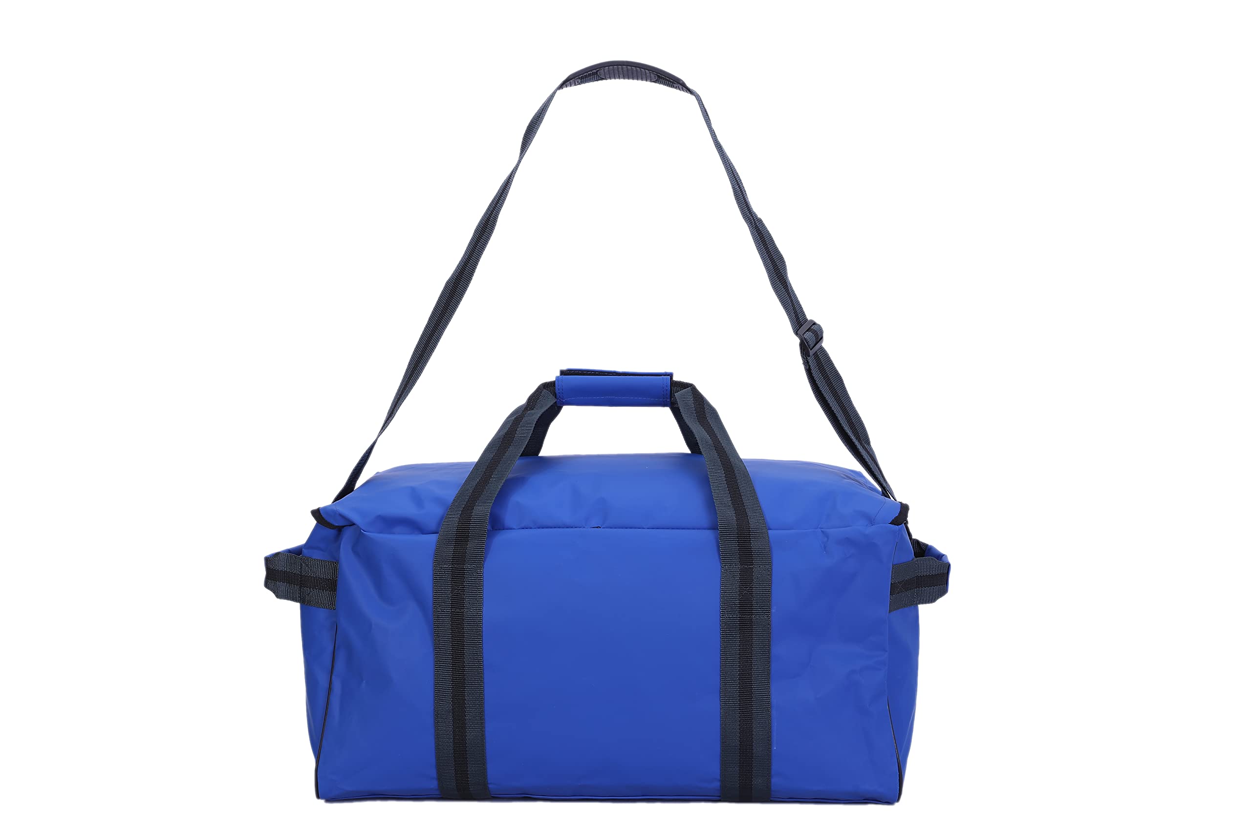 Borsone in PVC blu 60L 64'' - blu per esterni, campeggio, sport, petrolio e gas, sport acquatici (nero), Blu, 60 L 61 cm