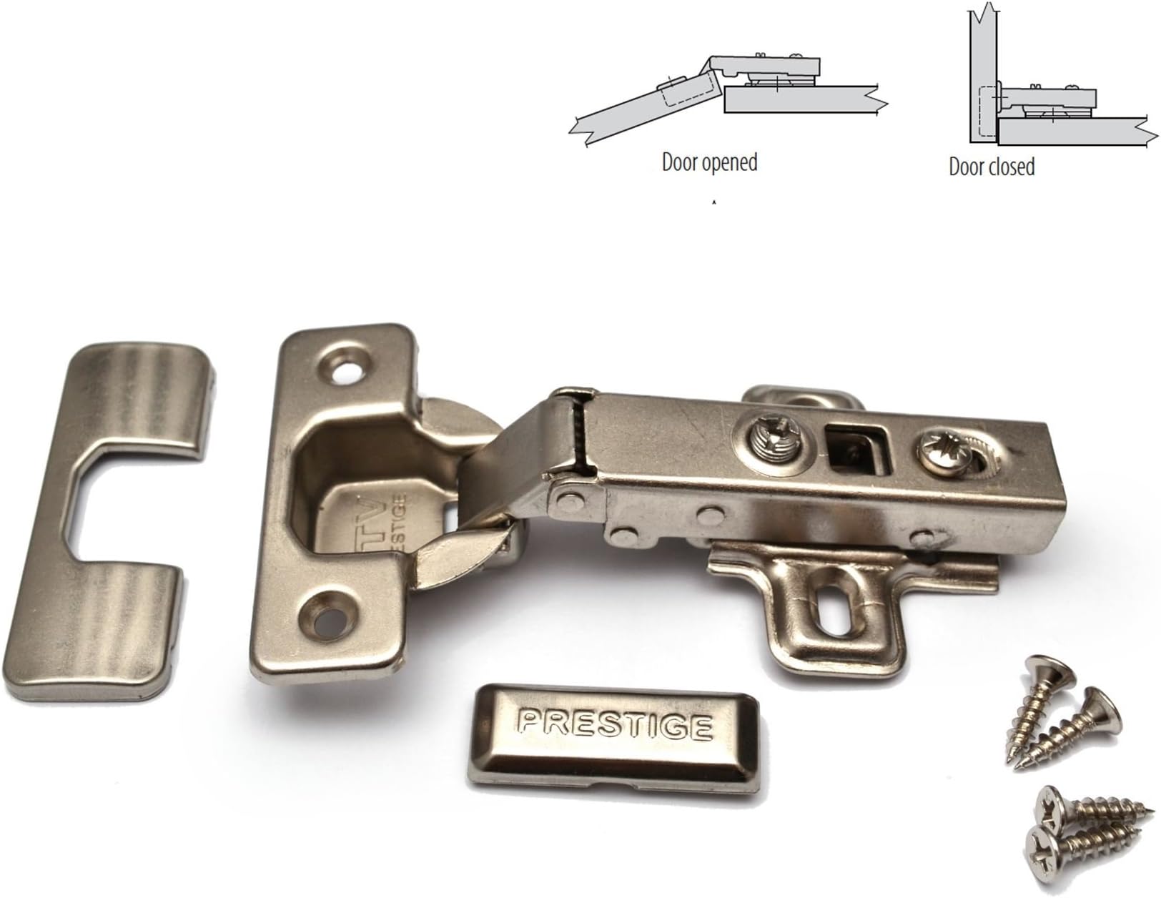 20 x GTV Soft Close 35mm Kitchen Hinge Cabinet Door Plate + Screws