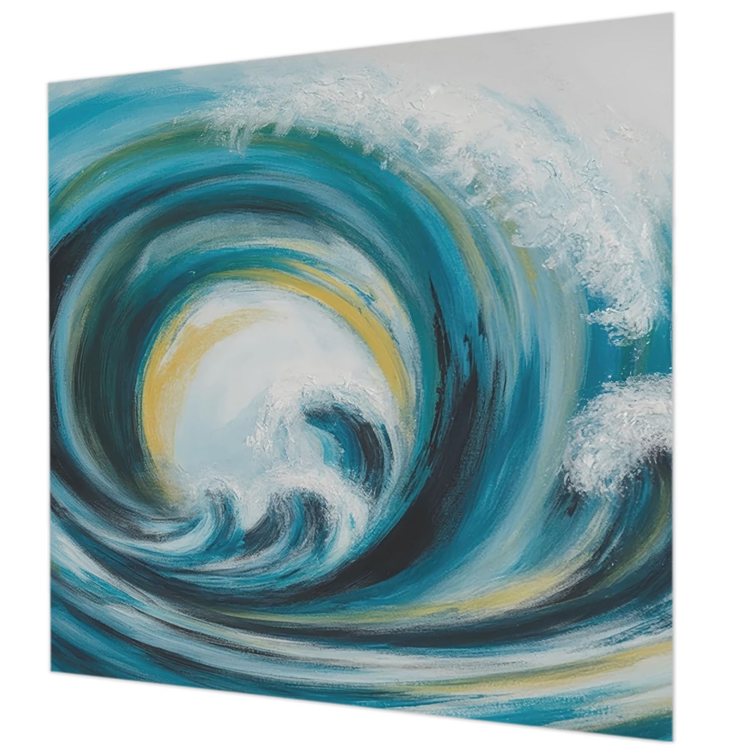 Papier peint intissé vague de mer 250x250 cm pour salon et chambre