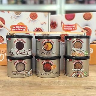 La Brigade des Épices - Coffret Épices | Idées Cadeaux Pour Hommes Et Femmes | Cadeaux pour les Amateurs de Cuisine | Mélanges d'épices et assaisonnement fabriqués en France