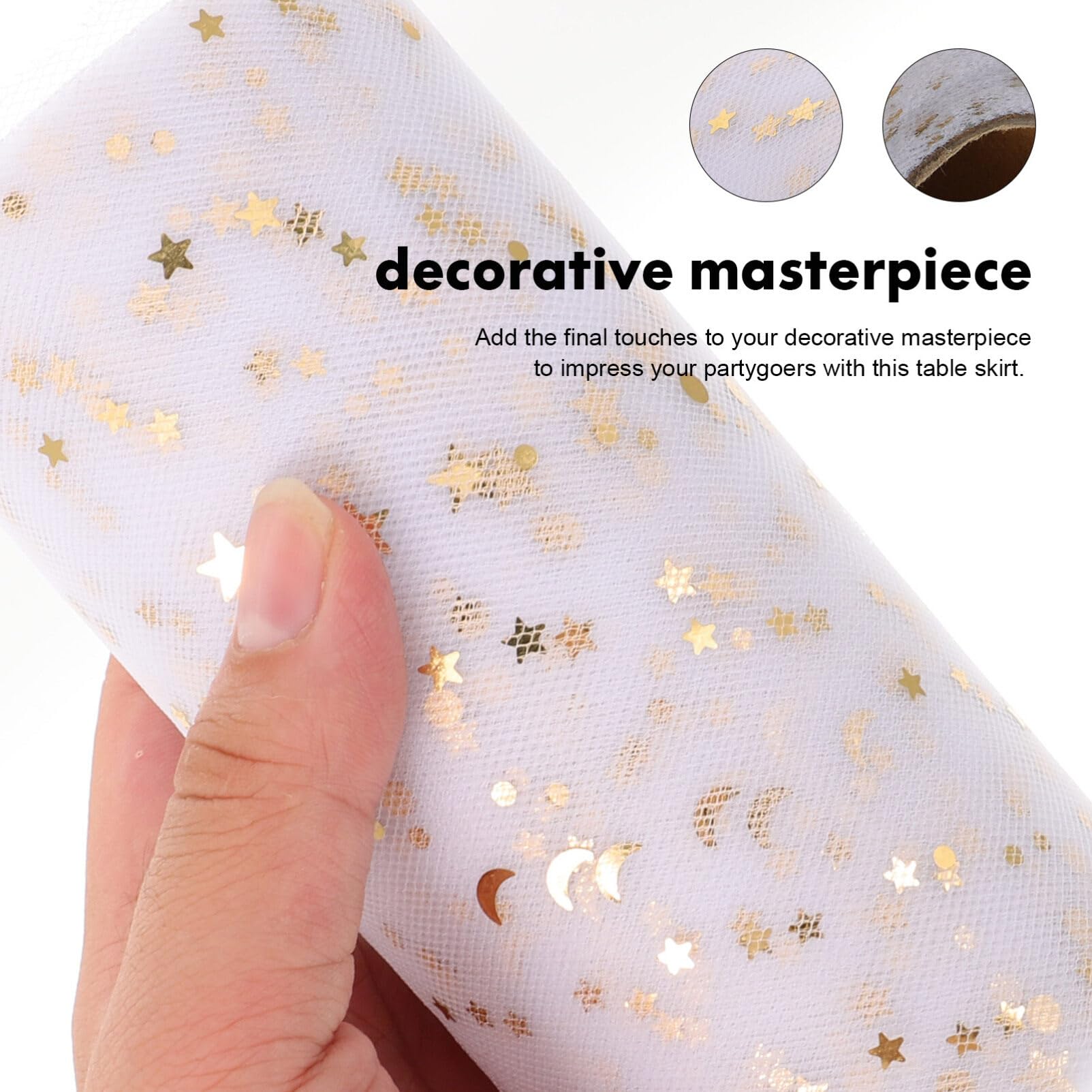 Cinta Arbol Navidad Cinta De Malla Blanca Y Dorada Para Decoración De árbol  De Navidad Cinta Para Arbol De Navidad, image size:1603x1603