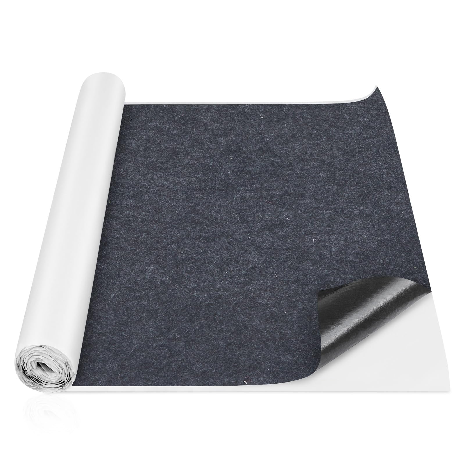 Nuanchu 51.6 Sq Ft Self Adhesive Underfelt Carpet 47.2 x 157.5 in, Gray