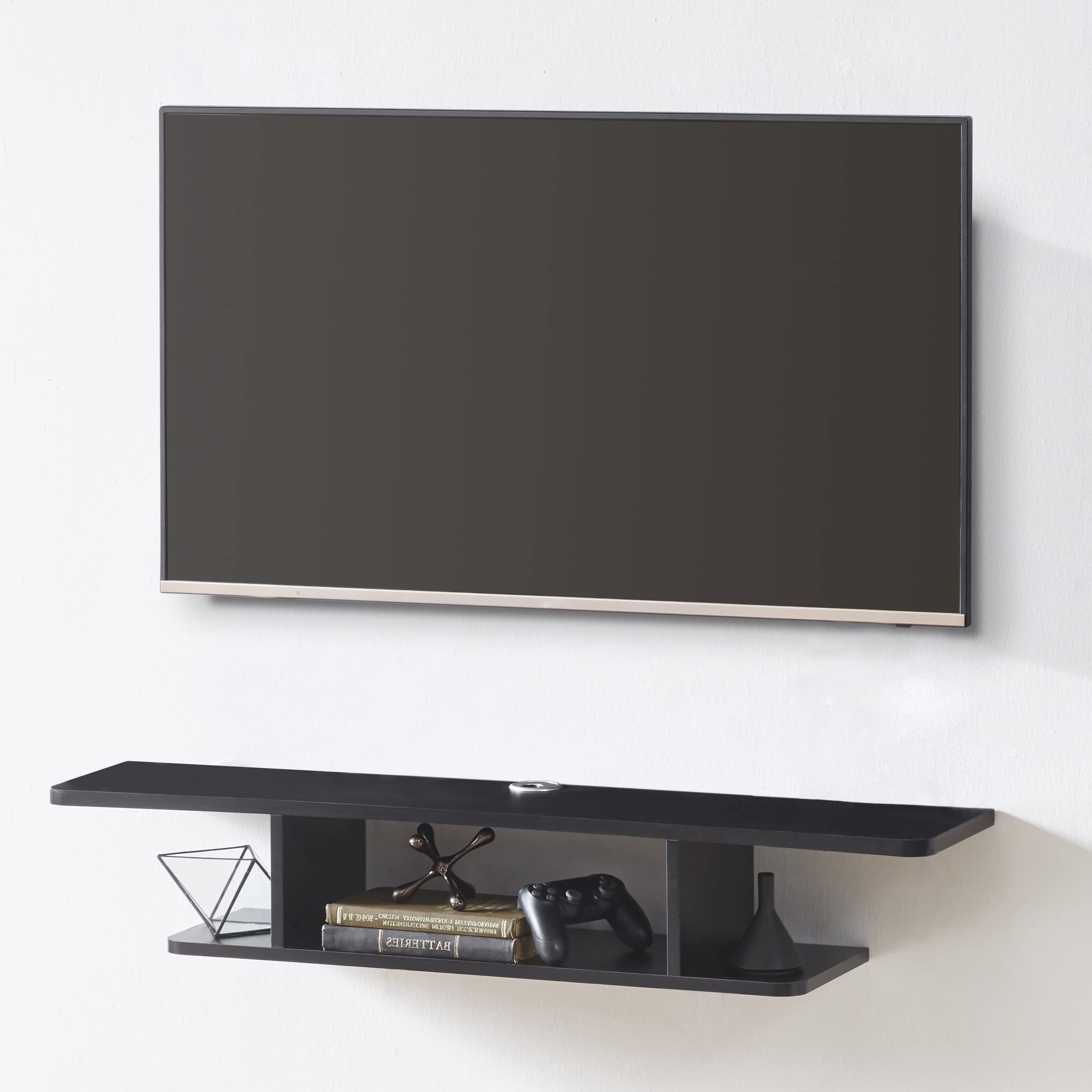 CCHENOLY Floating Entertainment Center Wall Mounted TV Stand Floating