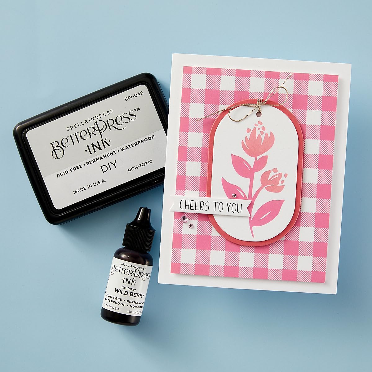 Spellbinders BP-161 Buffalo Plaid Press Plate Press Plate from The Cheers to You Collection