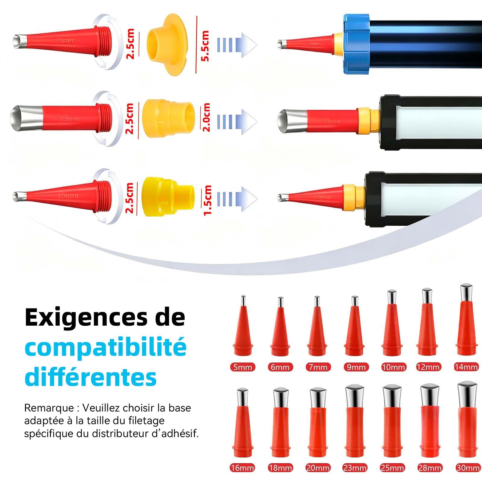 Yofidra Pistolet à Silicone Électrique avec 2 x 2000 mAh Batterie, Pistolet à Cartouche sans Fil, 4 Vitesses, Lumière LED, Pistolet Silicone 300ml, pour l’Étanchéité, le Masticage, sans Fuite