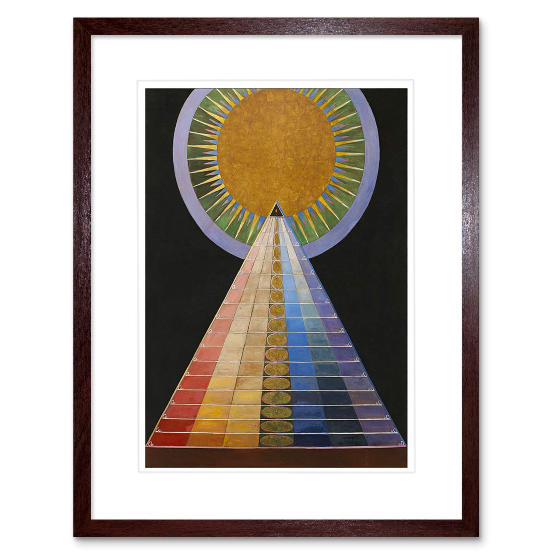 Wee Blue Coo Painting Hilma Af Klint 1907 Altarpiece No 1 Group Framed Wall Art Print
